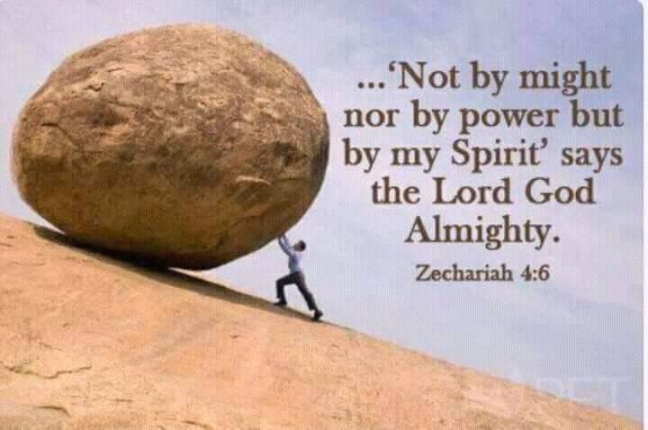 Grace, God's grace! Zech 4:6-7