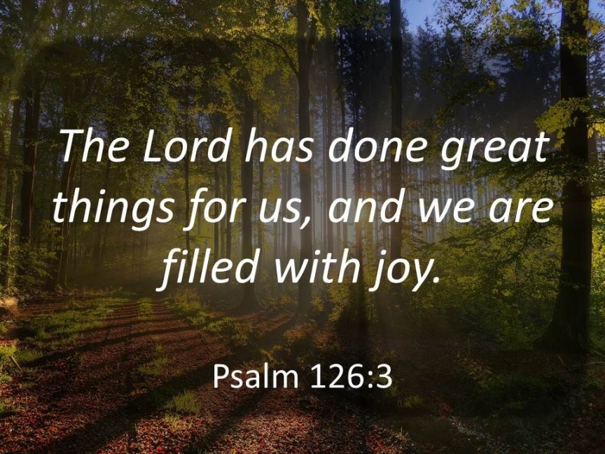 The Lord has done these!!!