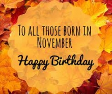 NOVEMBER BIRTHDAY